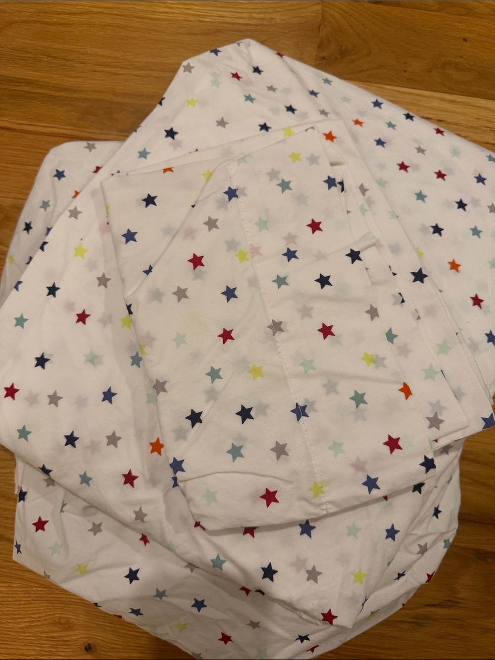 Pottery Barn Kids Organic Multi Star Twin Sheet Set 3-Piece Multicolor